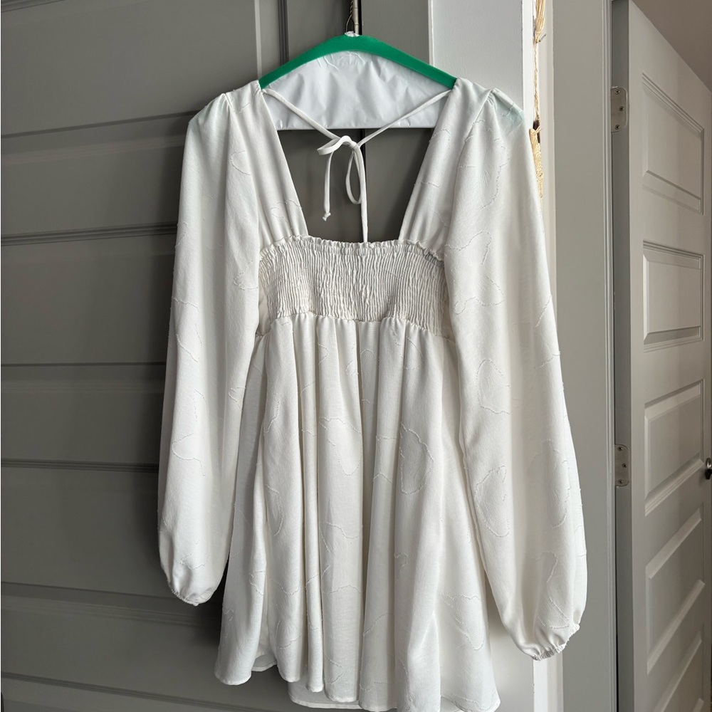 Show Me Your MuMu Cream Mini Dress - Picture 3 of 7